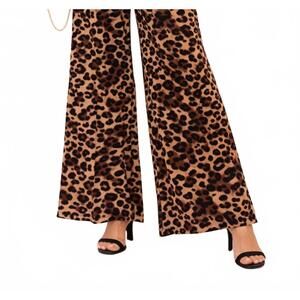 NEW KLD. SIGNATURE wide leg pant in leopard